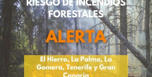 EL GOBIERNO DE CANARIAS ACTUALIZA A ALERTA POR INCENDIO FORESTAL A LAS ISLAS OCCIDENTALES Y GRAN CANARIA 6-7-26