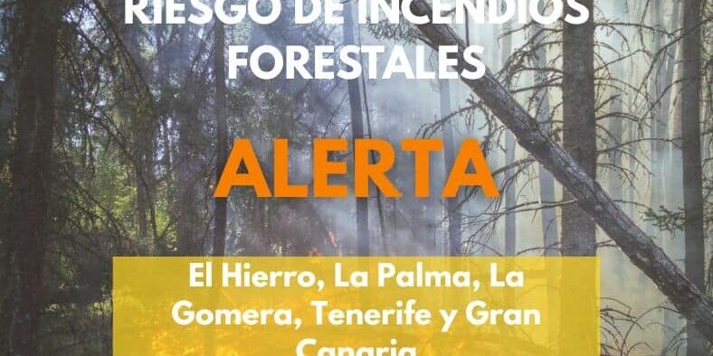 EL GOBIERNO DE CANARIAS ACTUALIZA A ALERTA POR INCENDIO FORESTAL A LAS ISLAS OCCIDENTALES Y GRAN CANARIA 6-7-26