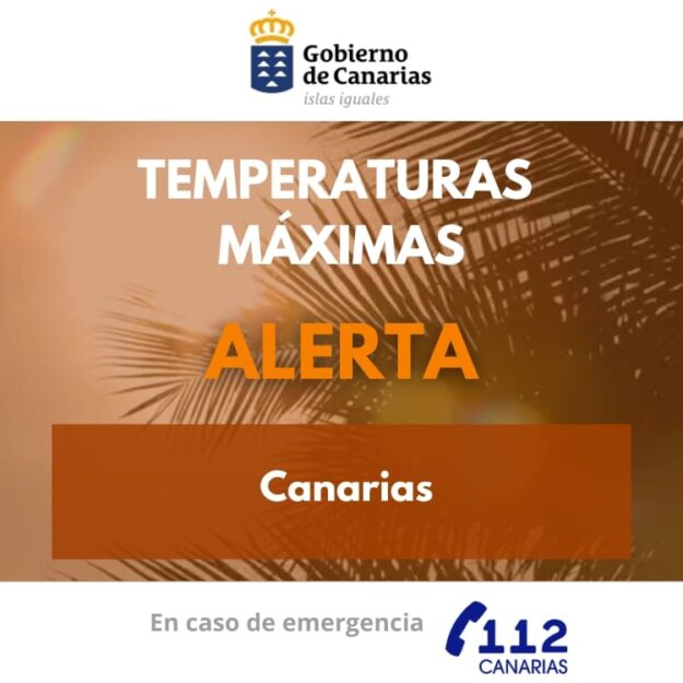EL GOBIERNO DE CANARIAS ACTUALIZA LA SITUACIÓN PASANDO A ALERTA POR TEMPERATURAS MÁXIMAS EN TODO EL ARCHIPIÉLAGO 29-7-26