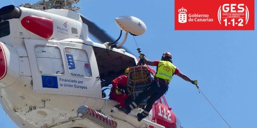 HELICÓPTERO DEL GES-SAN BARTOLOMÉ DE TIRAJANA 1-11-25