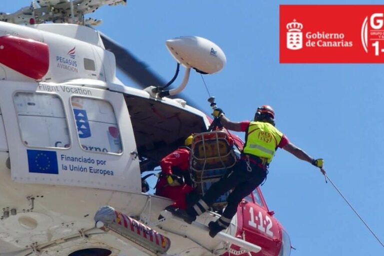 HELICÓPTERO DEL GES-SAN BARTOLOMÉ DE TIRAJANA 1-11-25