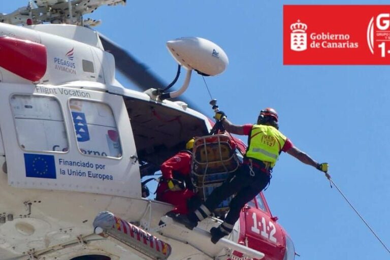 HELICÓPTERO DEL GES-SAN BARTOLOMÉ DE TIRAJANA 1-11-25