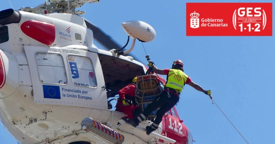 HELICÓPTERO DEL GES-SAN BARTOLOMÉ DE TIRAJANA 1-11-25