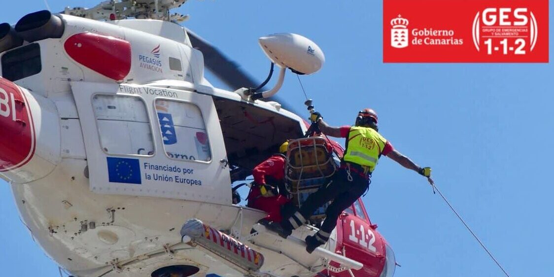 HELICÓPTERO DEL GES-SAN BARTOLOMÉ DE TIRAJANA 1-11-25