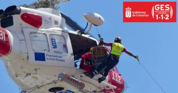 HELICÓPTERO DEL GES-SAN BARTOLOMÉ DE TIRAJANA 1-11-25