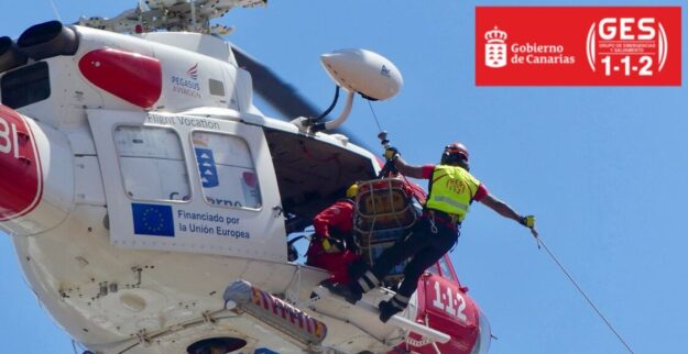 HELICÓPTERO DEL GES-SAN BARTOLOMÉ DE TIRAJANA 1-11-25