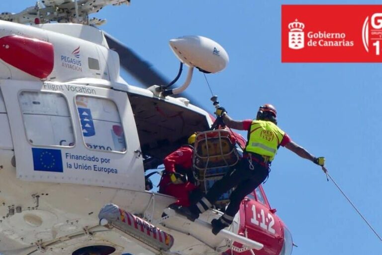 HELICÓPTERO DEL GES-SAN BARTOLOMÉ DE TIRAJANA 1-11-25