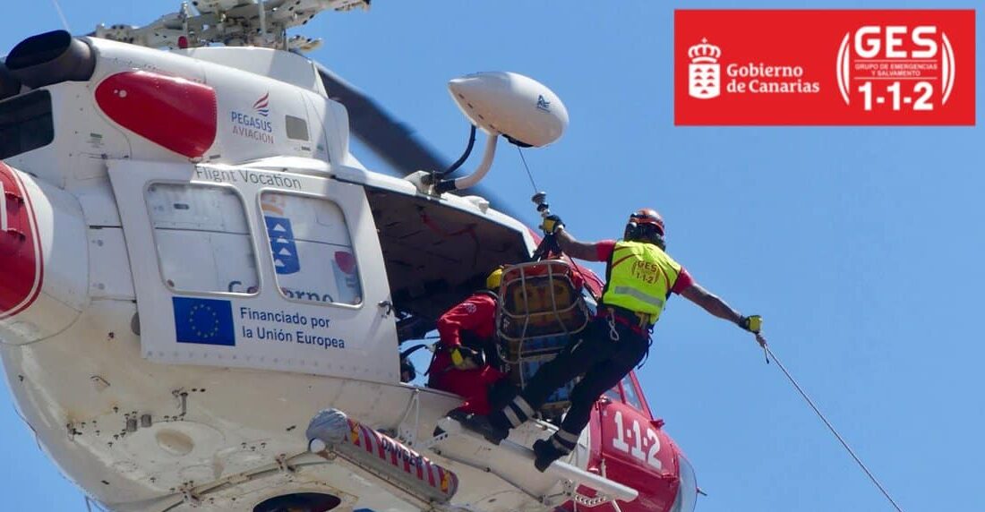 HELICÓPTERO DEL GES-SAN BARTOLOMÉ DE TIRAJANA 1-11-25