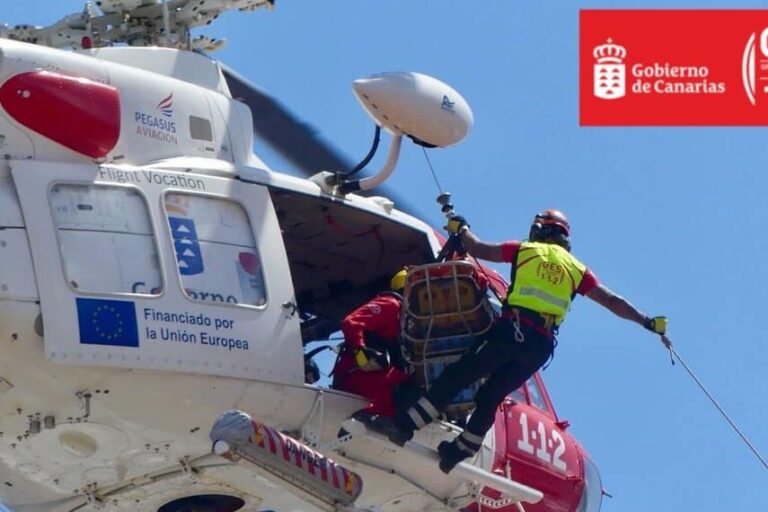HELICÓPTERO DEL GES-SAN BARTOLOMÉ DE TIRAJANA 1-11-25