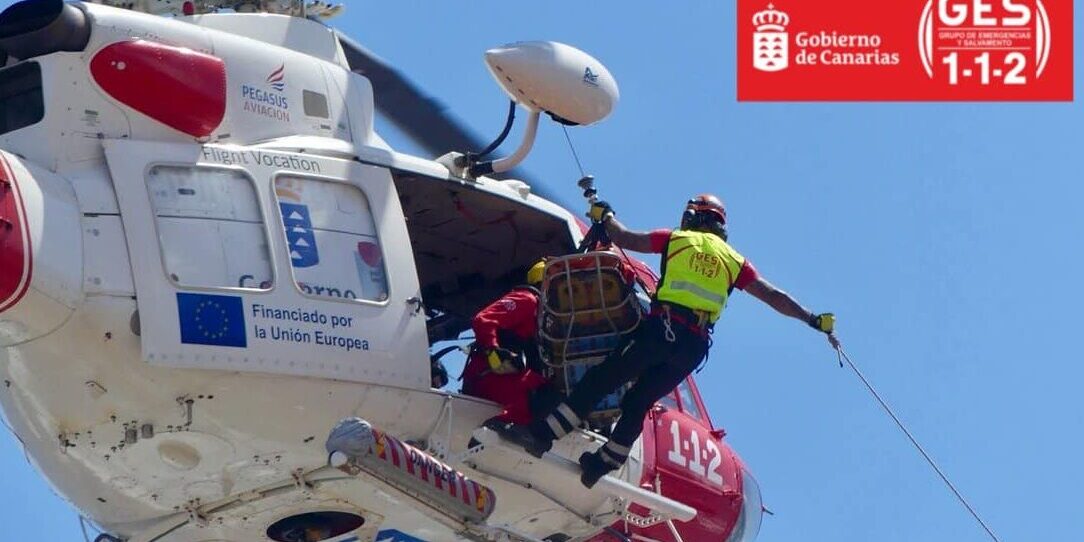 HELICÓPTERO DEL GES-SAN BARTOLOMÉ DE TIRAJANA 1-11-25