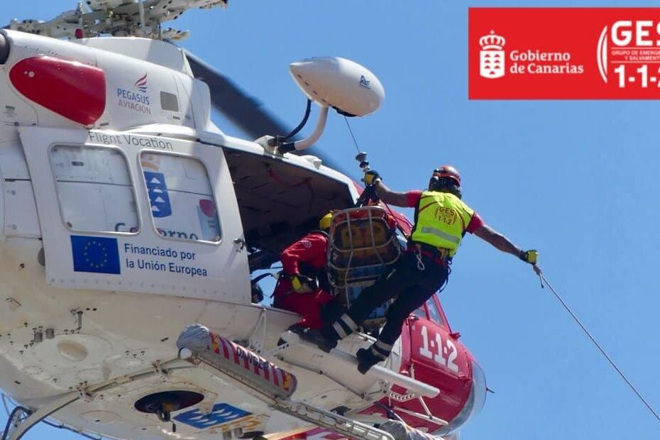 HELICÓPTERO DEL GES-SAN BARTOLOMÉ DE TIRAJANA 1-11-25