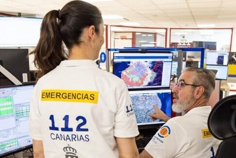 HOMBRE AFECTADO POR INHALACIÓN DE HUMO EN EL INCENDIO DE UNA VIVIENDA EN SANTA LUCÍA DE TIRAJANA-GRAN CANARIA 26-7-26