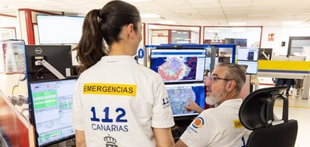 HOMBRE AFECTADO POR INHALACIÓN DE HUMO EN EL INCENDIO DE UNA VIVIENDA EN SANTA LUCÍA DE TIRAJANA-GRAN CANARIA 26-7-26