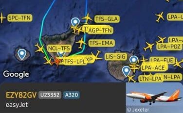 INCIDENTE EN UN VUELO DESDE CANARIAS A REINO UNIDO 21-7-26