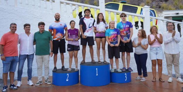 Pódium masculino y femenino general