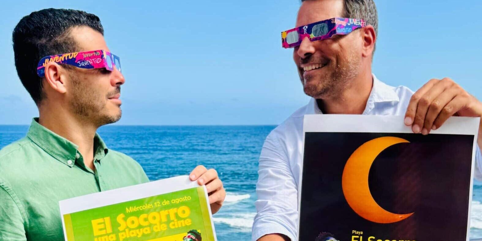 070826 Presentaci�n Una Playa de Cine y reparto gafas eclipse