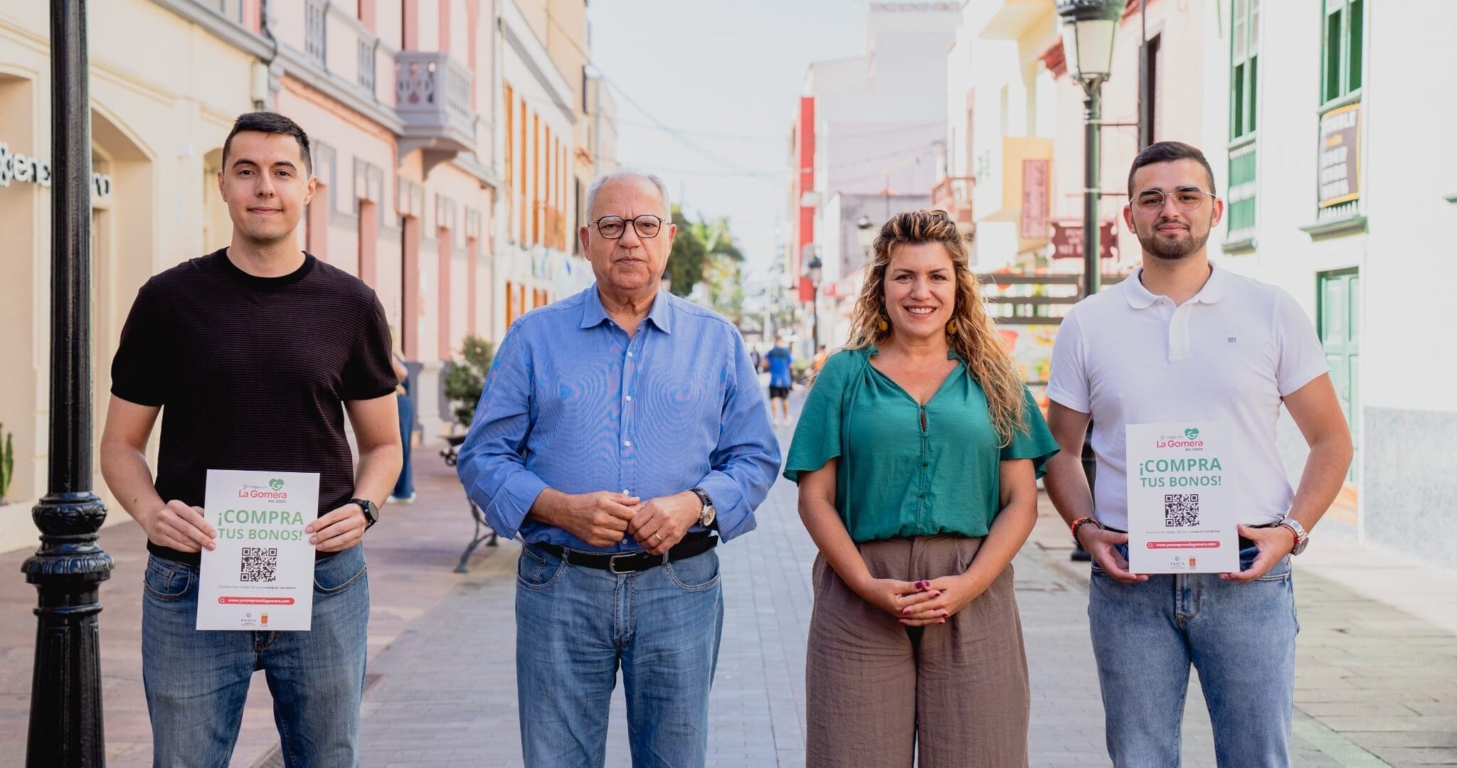Instante de la presentación de la campaña de verano del Bono Consumo