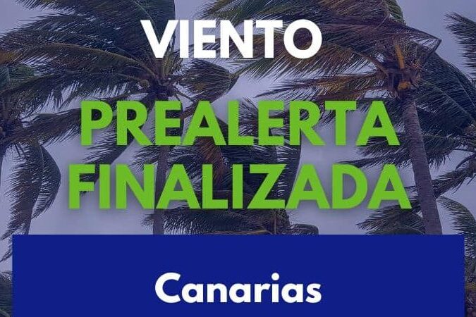 PREALERTA FINALIZADA POR VIENTO EN CANARIAS 8-8-26