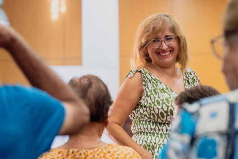 Rosa Elena García en la actividad de La Gomera Acompaña