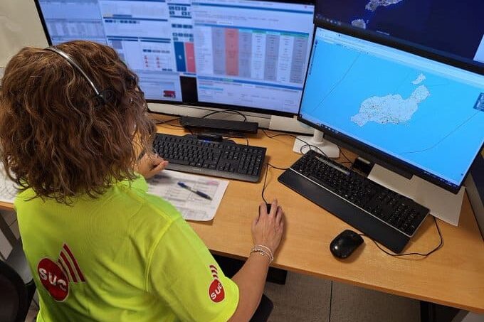 UNA MUJER HERIDA TRAS EL VUELCO DEL VEHÍCULO EN EL QUE CIRCULABA EN YAIZA-LANZAROTE 10-8-26