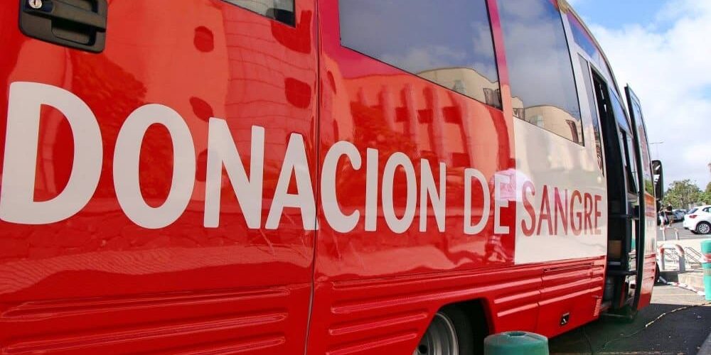 Unidad móvil de donación de sangre