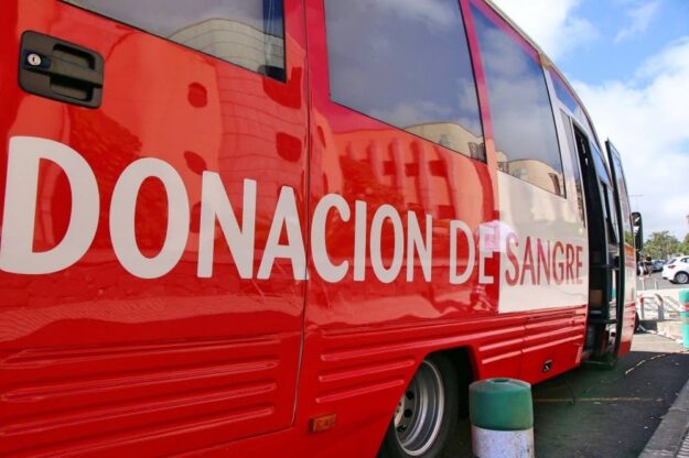 Unidad móvil de donación de sangre