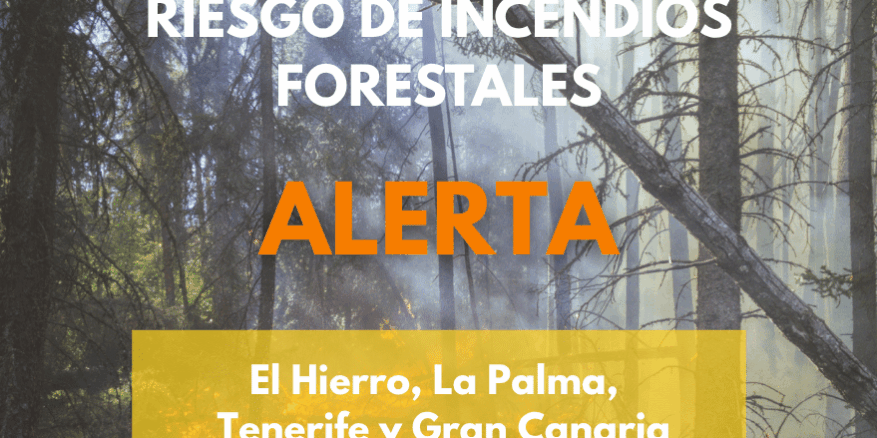 EL GOBIERNO ACTUALIZA LA ALERTA POR RIESGO DE INCENDIO FORESTAL A LA PALMA, EL HIERRO, TENERIFE Y GRAN CANARIA 24-9-26
