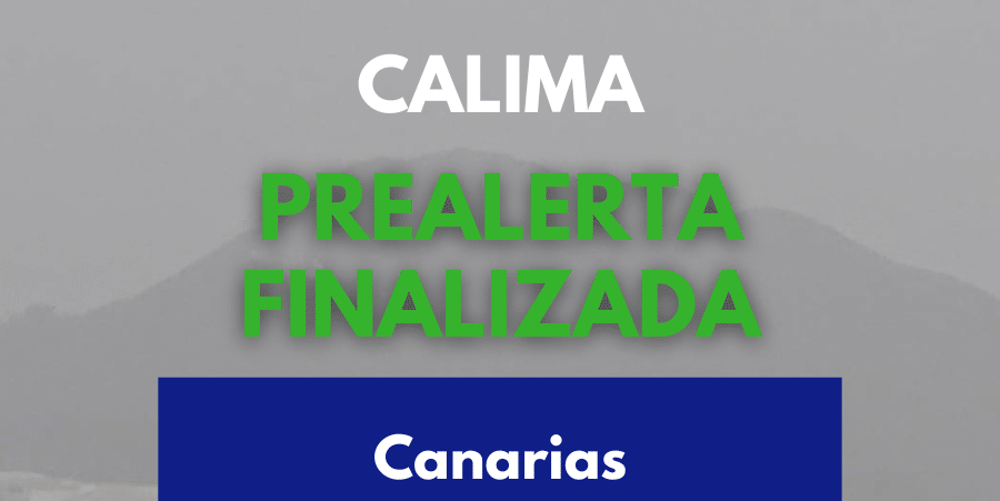 EL GOBIERNO DA POR FINALIZADA LA PREALERTA POR CALIMA EN EL ARCHIPIÉLAGO 17-9-26
