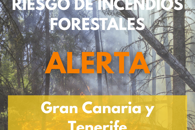 EL GOBIERNO DE CANARIAS DECLARA LA ALERTA POR RIESGO DE INCENDIO FORESTAL EN GRAN CANARIA Y TENERIFE 22-9-26