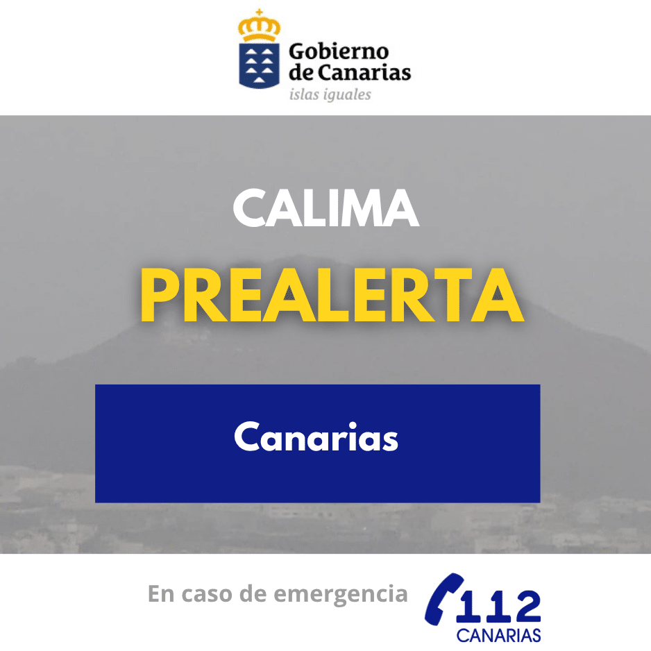 EL GOBIERNO DE CANARIAS DECLARA LA PREALERTA POR CALIMA EN EL ARCHIPIÉLAGO 13-9-26