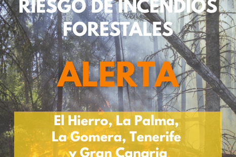 EL GOBIERNO DECLARA LA ALERTA POR RIESGO DE INCENDIOS FORESTALES EN LAS ISLAS OCCIDENTALES Y GRAN CANARIA 14-9-26