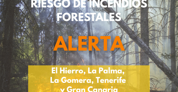 EL GOBIERNO DECLARA LA ALERTA POR RIESGO DE INCENDIOS FORESTALES EN LAS ISLAS OCCIDENTALES Y GRAN CANARIA 14-9-26