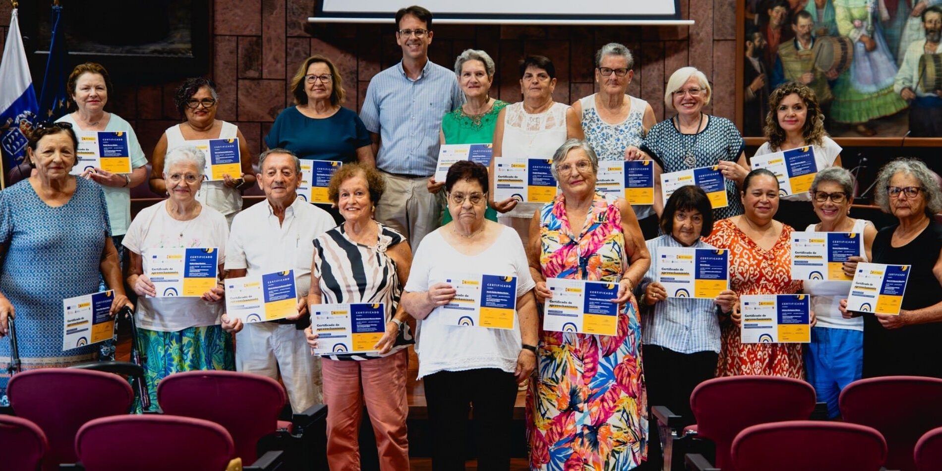 Entrega de diplomas en el Cabildo de La Gomera