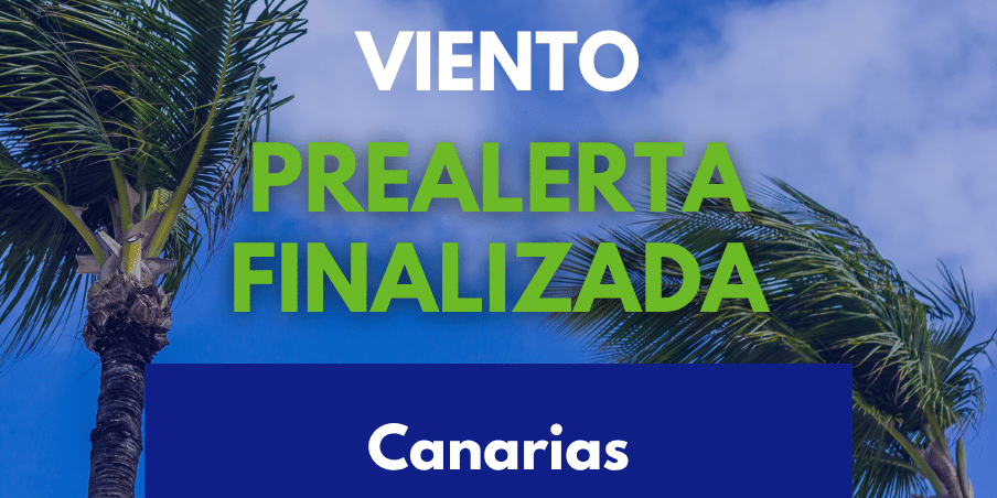 FINALIZADA PREALERTA POR VIENTO EN CANARIAS 7-9-26