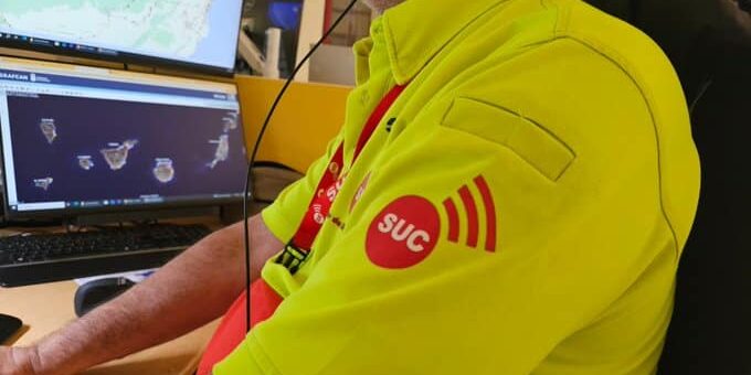 HOMBRE HERIDO TRAS EL VUELCO DE UN CAMIÓN EN LAS PALMAS DE GRAN CANARIA 16-9-26