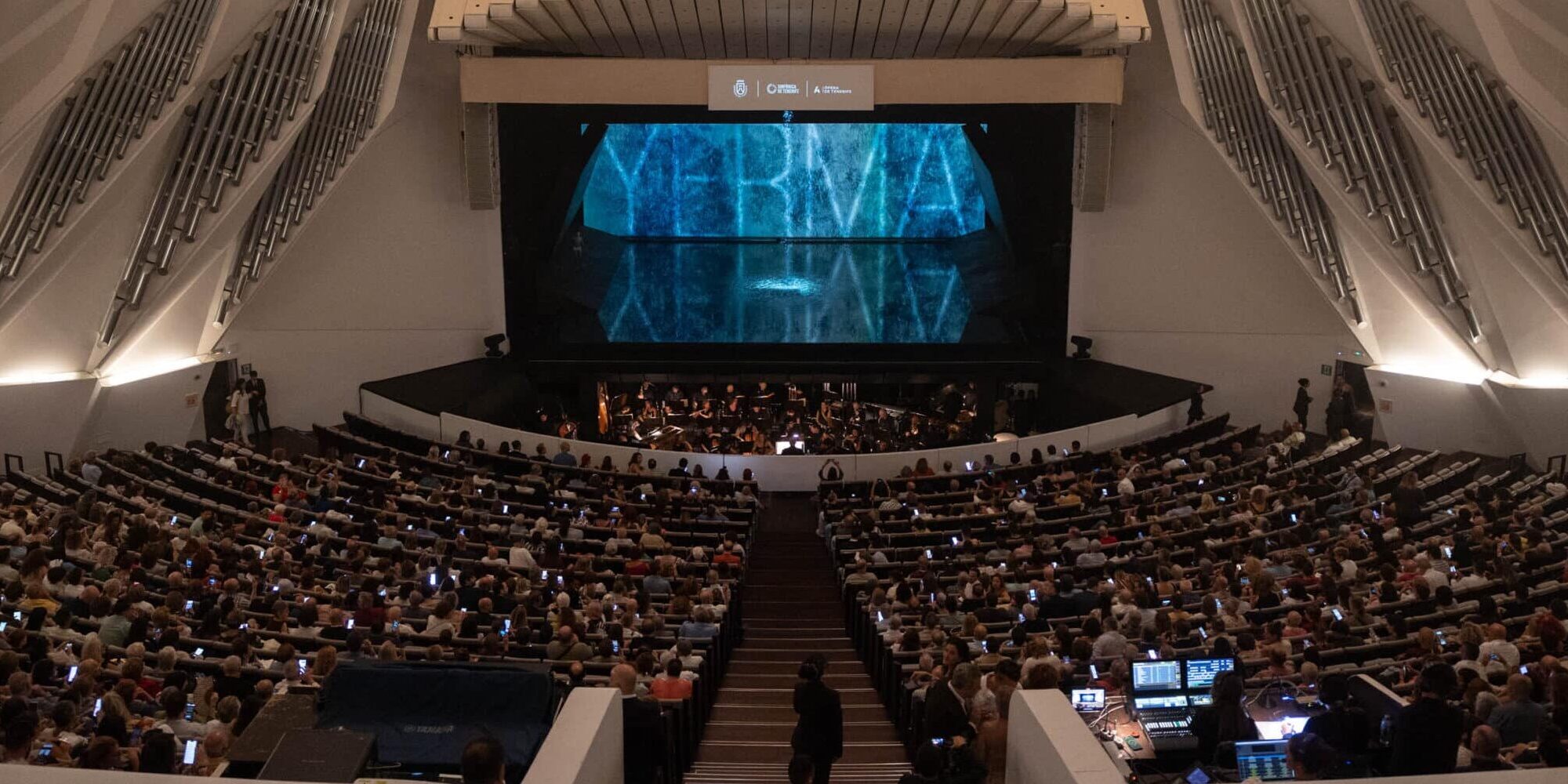 La Sala Sinfónica del Auditorio de Tenerife en el estreno de ‘Yerma’