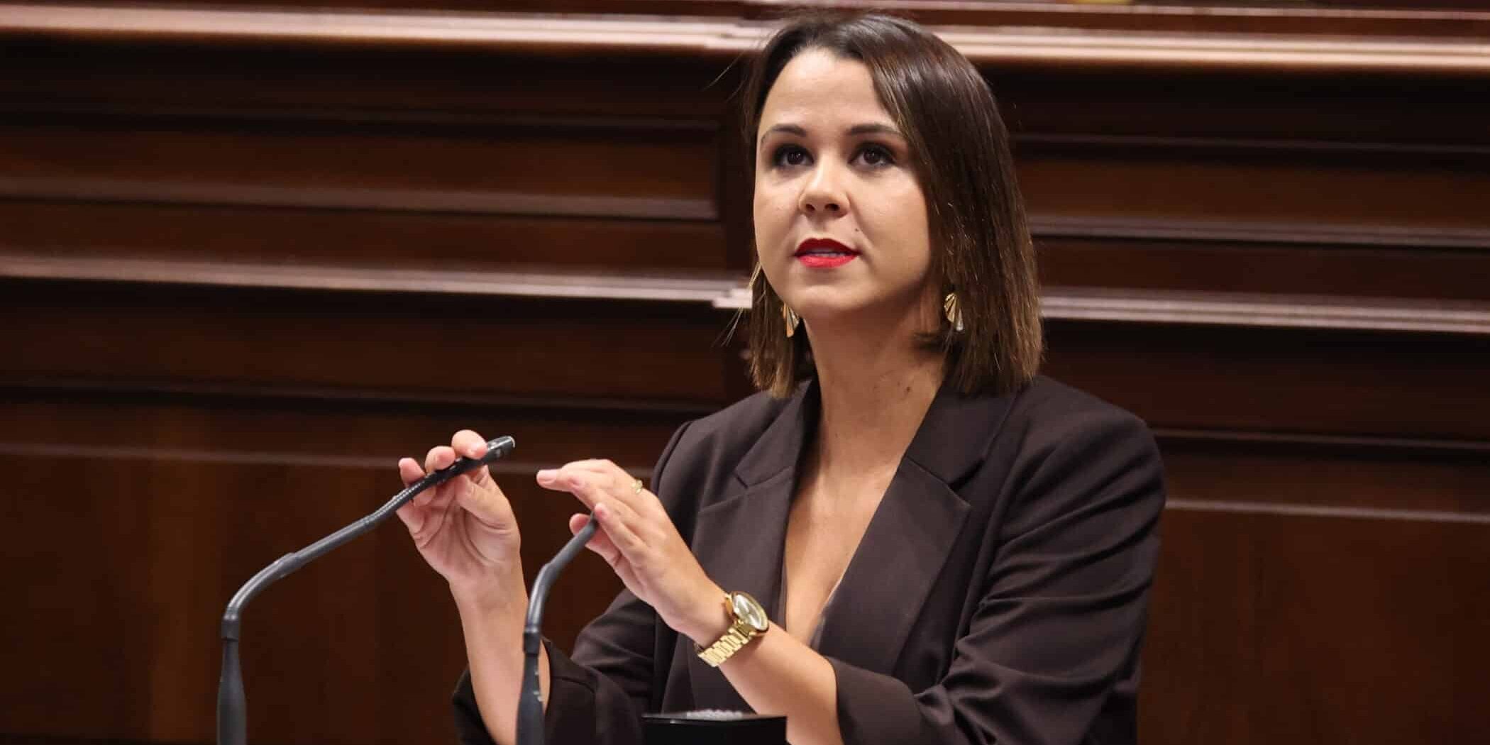 La diputada del Grupo Parlamentario Popular, Jennifer Curbelo