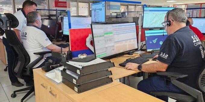 MOTORISTA HERIDO TRAS UN ACCIDENTE DE TRÁFICO EN LOS LLANOS DE ARIDANE-LA PALMA 15-9-26