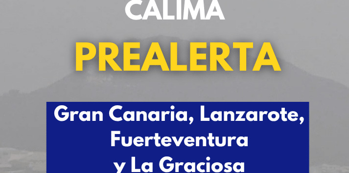 PREALERTA POR CALIMA EN LAS ISLAS ORIENTALES Y LA GRACIOSA 3-9-26