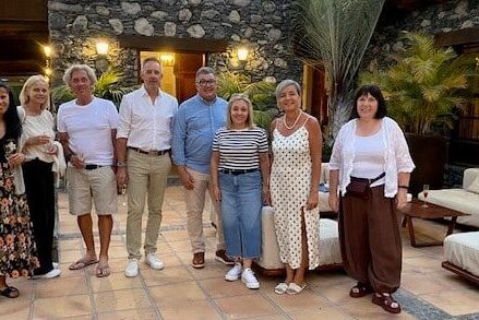 Periodistas durante su visita a La Gomera