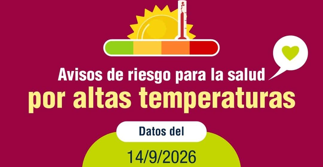 SALUD PÚBLICA ACTIVA AVISOS DE DISTINTOS NIVELES DE RIESGO EN LA SALUD POR ALTAS TEMPERATURAS EN CANARIAS 14-9-26