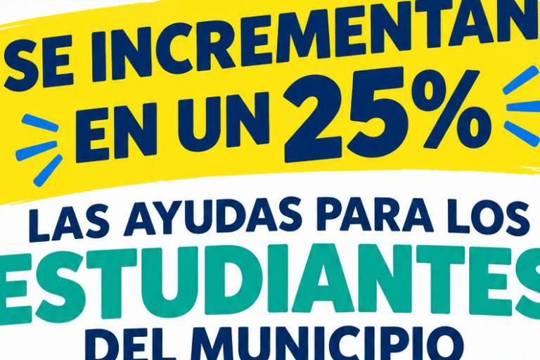 Cartel ayudas estudiantes Santiago del Teide