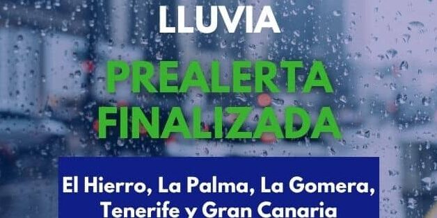 EL GOBIERNO DE CANARIAS FINALIZA LA SITUACIÓN DE PREALERTA POR LLUVIAS 7-10-26